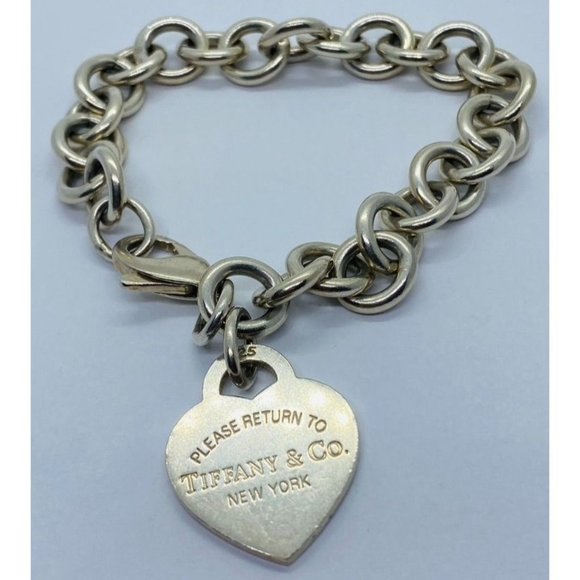 Tiffany & Co Please Return To Tiffany Heart Bracelet 7.75